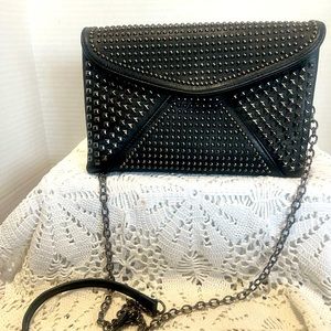 MMS black studded crossbody/handbag